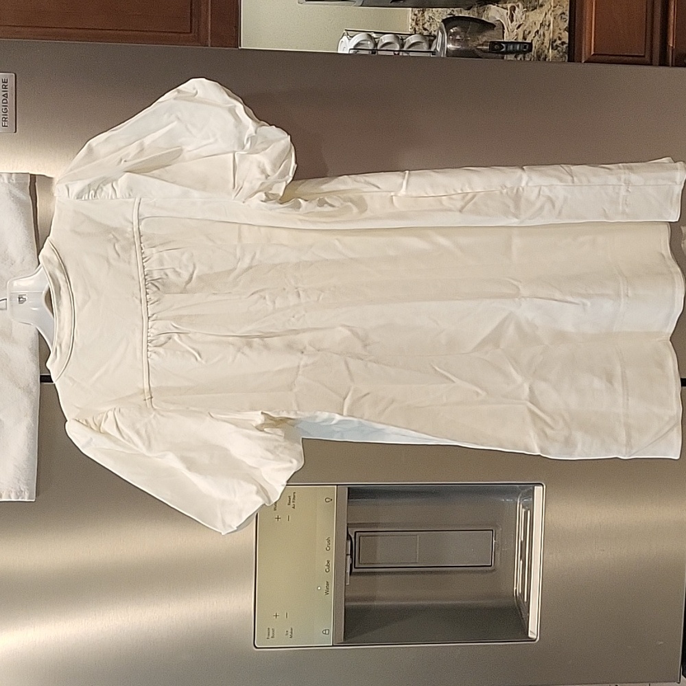 Pomander Place White Carley Dress Puff Sleeve - Picture 9 of 11